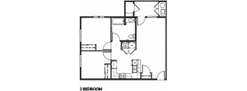 2 bedroom floorplan