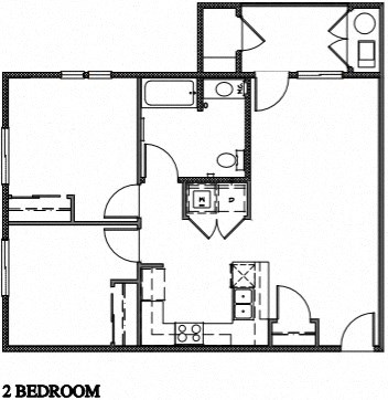 2 bedroom floorplan