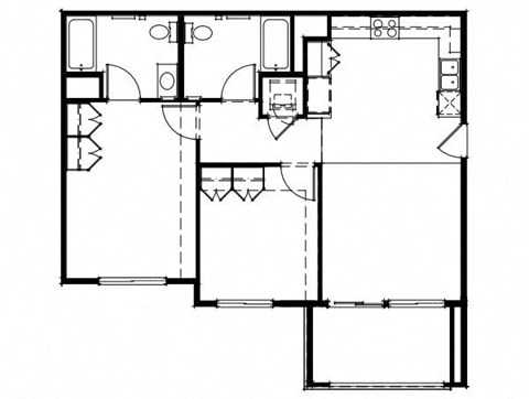 Willow View floorplan image of 2-bedroom A
