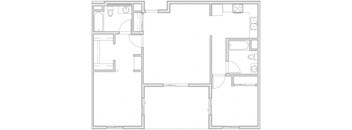 2 bedroom floor plan image