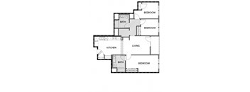 Beacon Villa 3 Bed 2 Bath Townhome 980SF