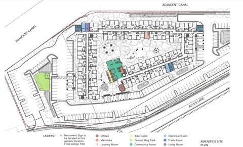 a plan of the redevelopment of the site