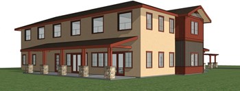 Brunswick Commons, back elevation conceptual drawing - Photo Gallery 4