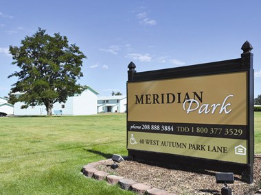 Meridian Park monument sign