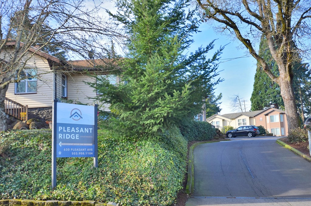 Pleasant Ridge entry monument