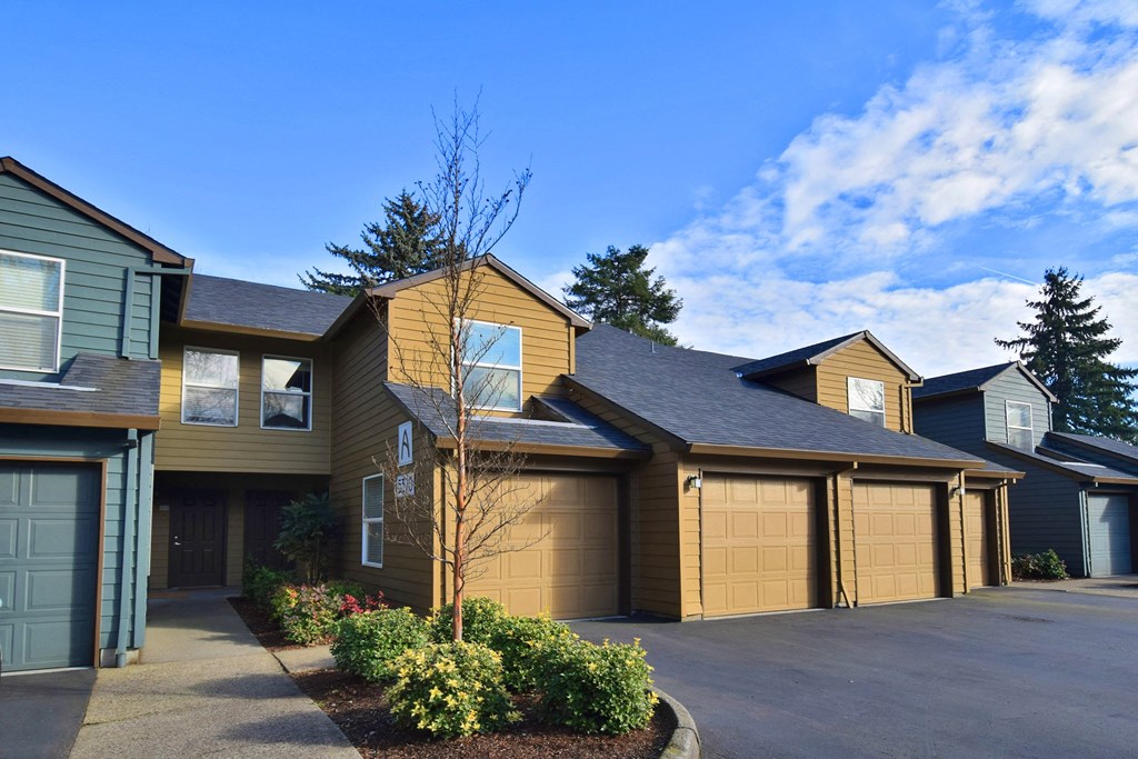a house with a driveway in front of it