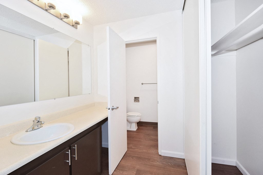 Timberwood Beaverton:  a bathroom with a sink and toilet