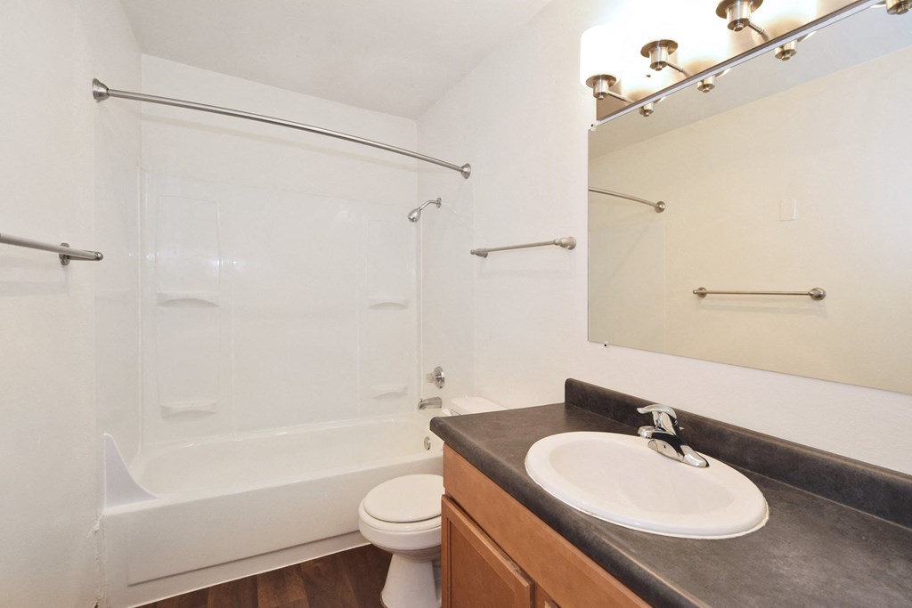 Crescent Ridge bathroom with a sink toilet and bathtub