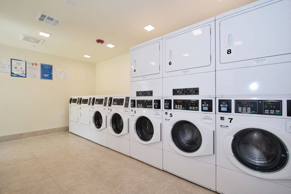 a washer and dryer in the laundry room