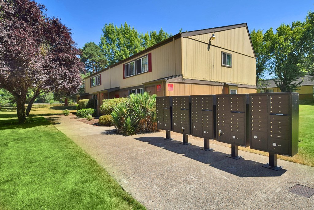 a house with a mailbox in front of it