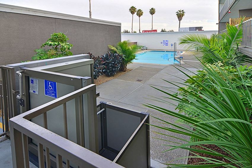 Dolores Lia, view of pool from rear entrance - Photo Gallery