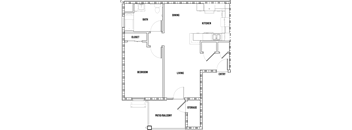 the floor plan shows the layout of the roommates house