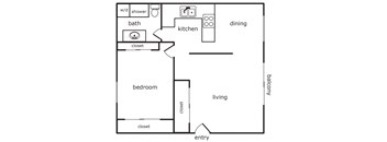 1 Bed 1 Bath