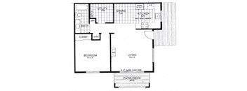 Fanno Creek Village 1 Bed 1 Bath 770 SF