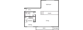 Gladstone Forest 1 Bed 1 Bath 600 SF