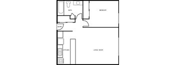 A floor plan of a house with labeled rooms.