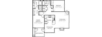 Tuscaro 2 bed 2 bath 1067 sf