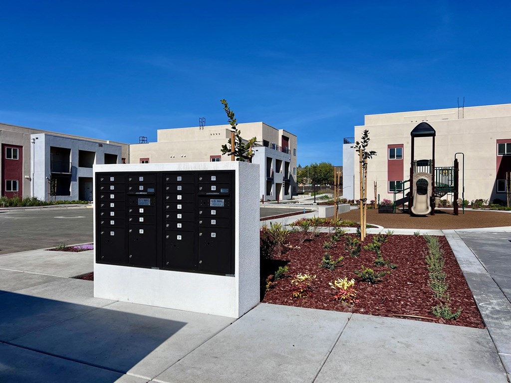 Napa Cove exterior mailboxes