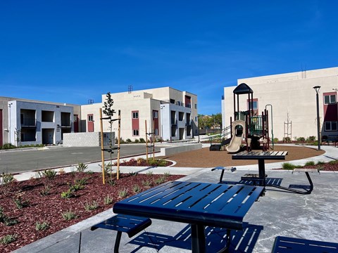 Napa Cove exterior picnic area