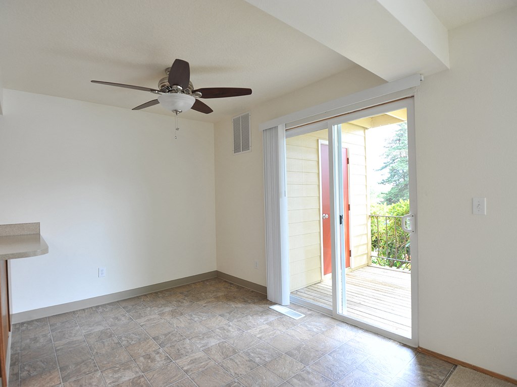 Wellington Estates living area and balcony