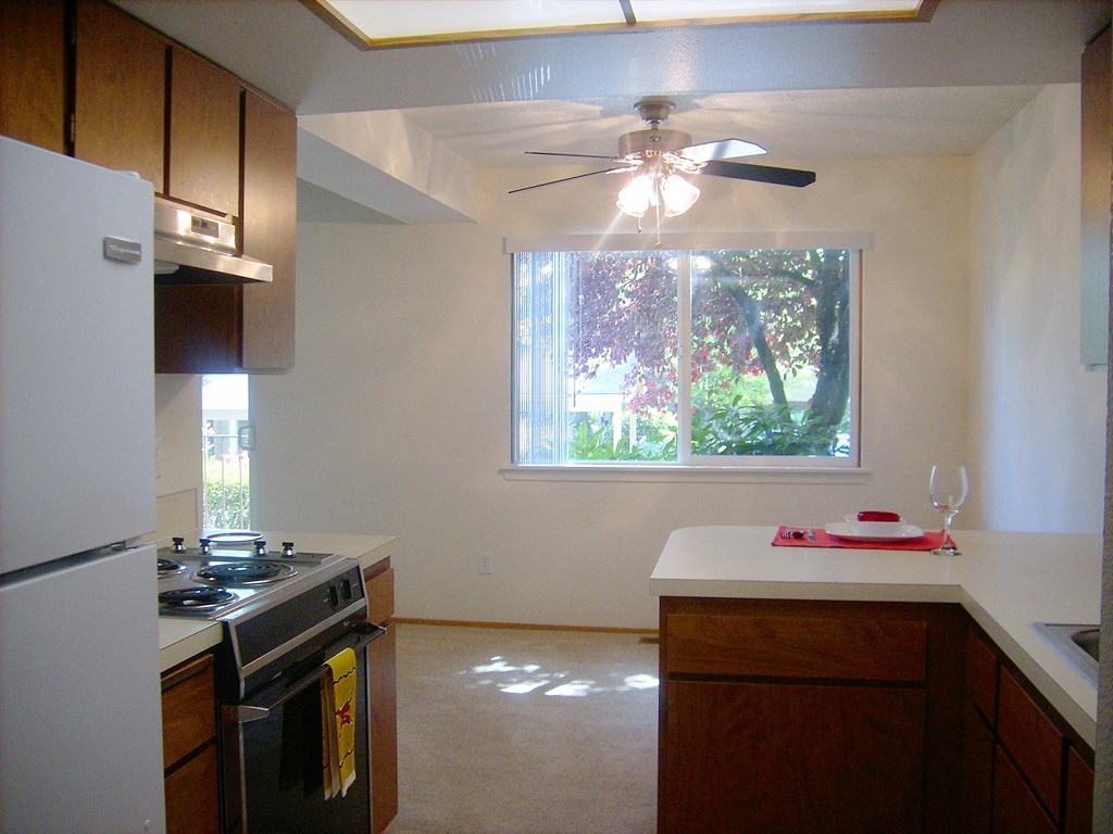 Wellington Estates kitchen window view