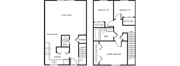 Cedar Crest 3 Bed 1.5 Bath 1023 SF