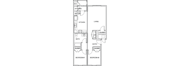 Chico Courtyards 2 Bed 1 Bath 877