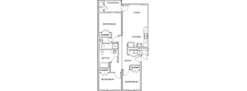 Chico Courtyards 3 Bed 2 Bath 1125