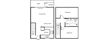 Coburg Road 2 Bed 1 Bath 720 SF