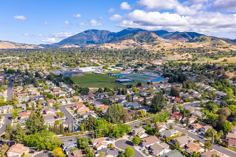 aerial view of concord california