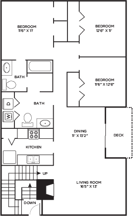 3bed | 2 bath | 1311 sq ft