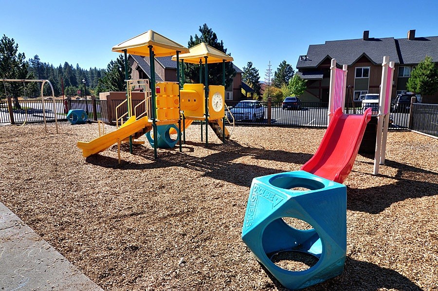 our playground is just across the street from our apartments