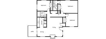 elizabeth anne 3 bed 2 bath 1080 SF A