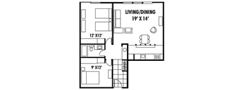 Bay Roc 2-bedroom floorplan