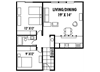 Bay Roc 2-bedroom floorplan