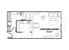 Bay Roc studio floorplan