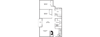 2 bed | 1.5 bath | 1223 sq ft