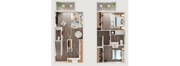 Parkwest 2 Bed 1.5 Bath 960 SF