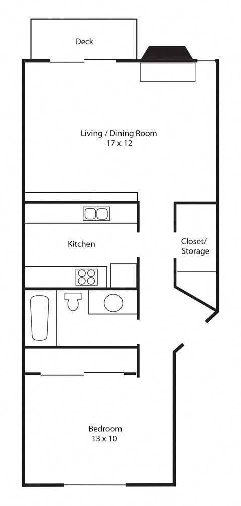 Ridge at Mtn Park 1 bed 1 bath 725 sf