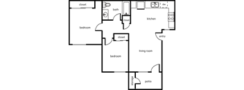 a diagram of a floor plan of a house