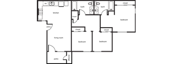 a diagram of a floor plan of a house