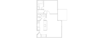 Springhill Gardens 1 Bed 1 Bath 580sf