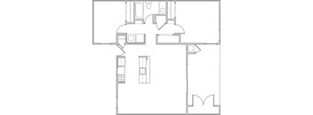 Springhill Gardens 2 Bed 1 Bath 840sf