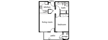 Sienna Lofts 1 bed 1 bath 697 sf