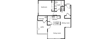 Sienna Lofts 1 bed 1 bath 864 sf