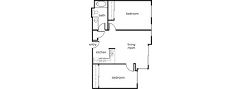 St James 2 bed 1 bath