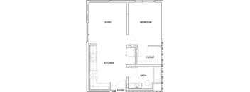 a floor plan of a small apartment