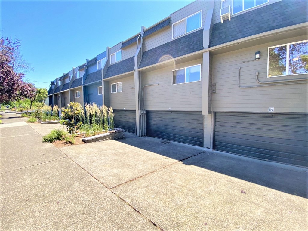 20th and Brooklyn street view of parking garages