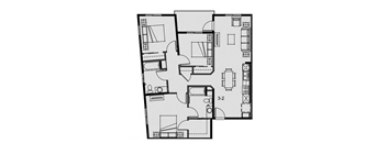 Unit 3.2 3 Bed 2 Bath 1146 sq ft