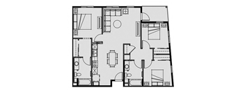 Unit 3.5 3 Bed 2 Bath 1147 sq ft